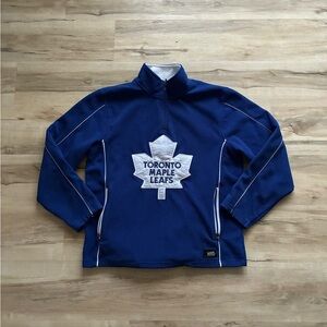 NHL Toronto Maple Leafs Blue and White Fleece Pullover